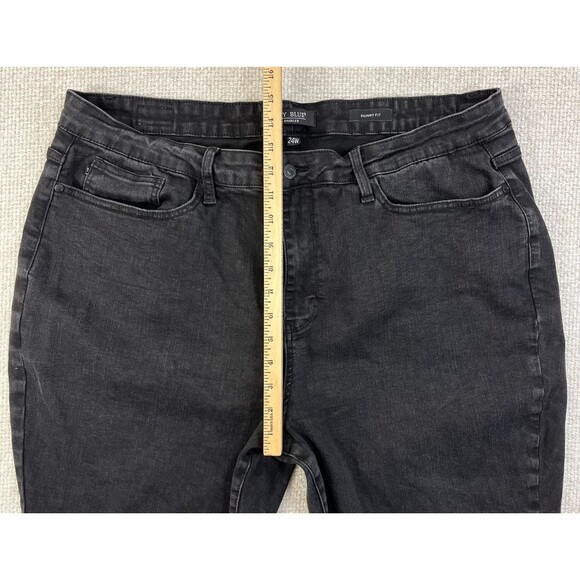Judy Blue Skinny Fit Jeans Women's Size 24W Black Stretch - Picture 9 of 13